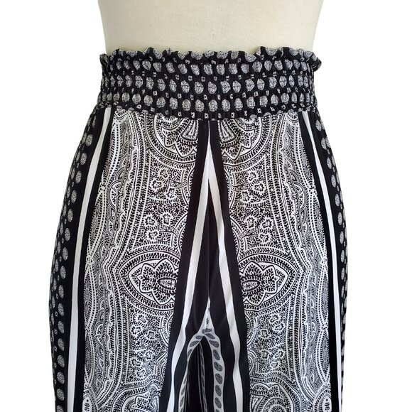 International Concepts Wide-Leg Pants Palazzo Pants BW Carrara Marble S - Picture 5 of 14